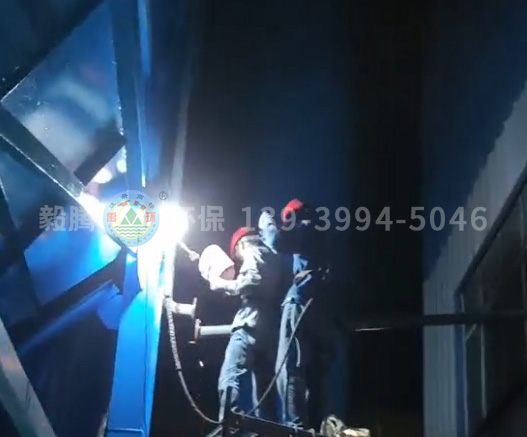 恒康鋁業(yè)中頻爐除塵器 現(xiàn)場加班加點安裝施工，全程監(jiān)護(hù)確保質(zhì)量保障安全